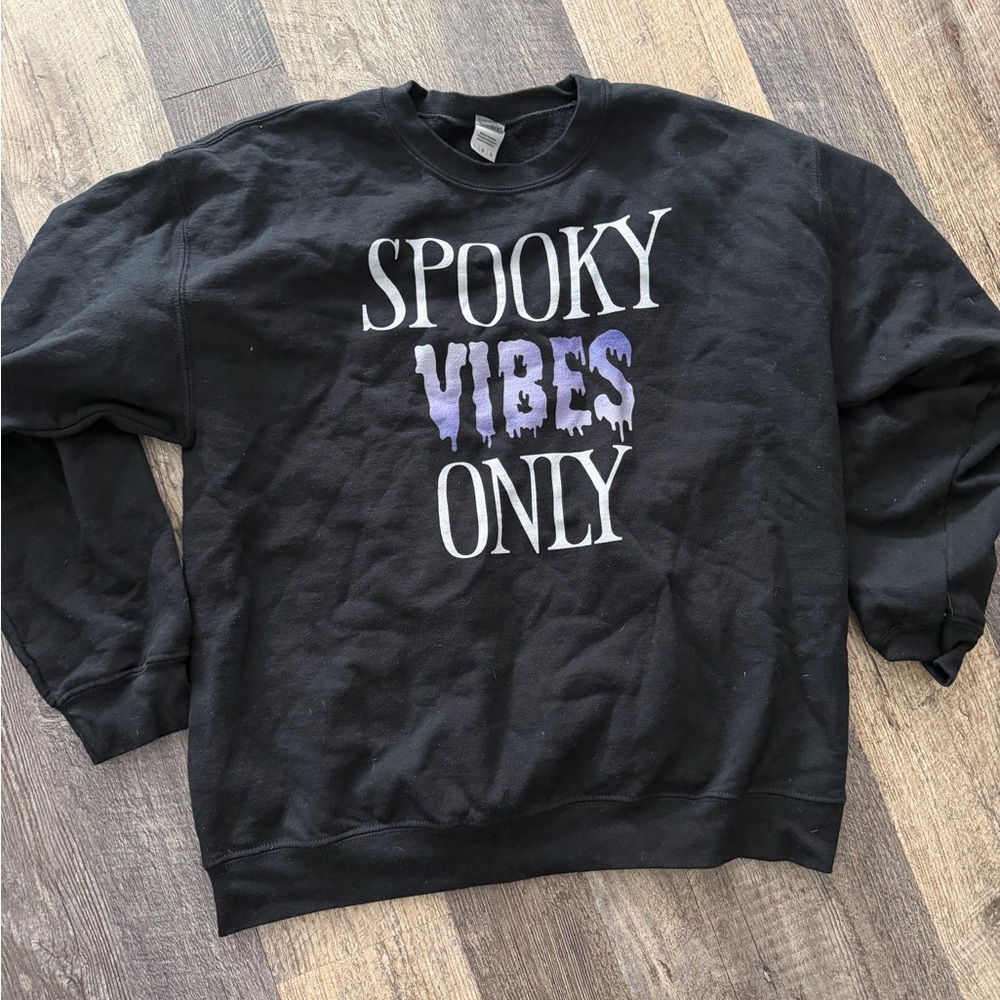 Black Spooky Vibes Only Sweatshirt